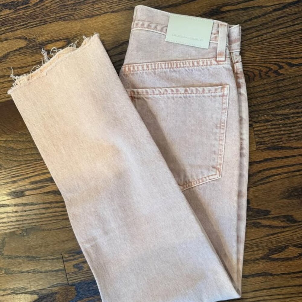 ** Citizens of Humanity blush pink jeans **